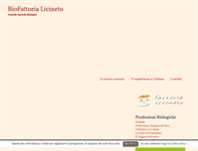 Tablet Screenshot of biofattorialicineto.it